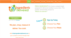 Desktop Screenshot of ingredientsdelivered.com